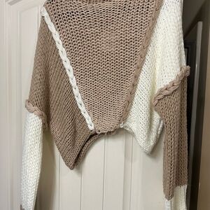 Altar'd State Two-Tone Knit Sweater